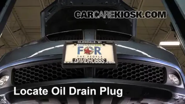2009 Pontiac G8 GT 6.0L V8 Huile Changer l'huile et le filtre à huile